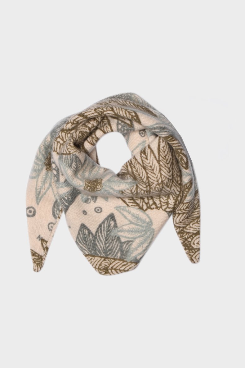 HEMISPHERE CASHMERE STRIK T�RKL�DE LILLE TREKANT