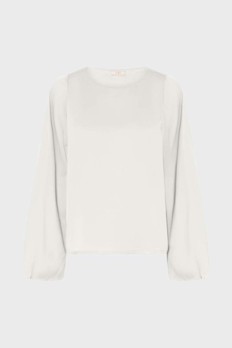 IVI SILKE SKJORTE CREME
