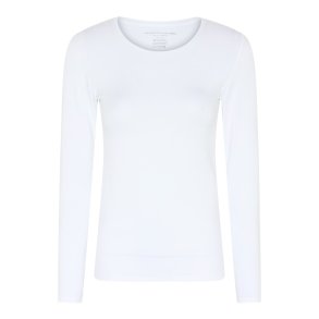 MAJESTIC T-SHIRT LANGT RME HVID