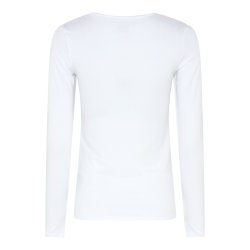 MAJESTIC T-SHIRT LANGT RME HVID