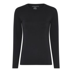 MAJESTIC T-SHIRT LANGT �RME SORT
