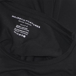 MAJESTIC T-SHIRT LANGT �RME SORT