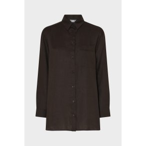 MAX MARA STOR SKJORTE HØR BRUN