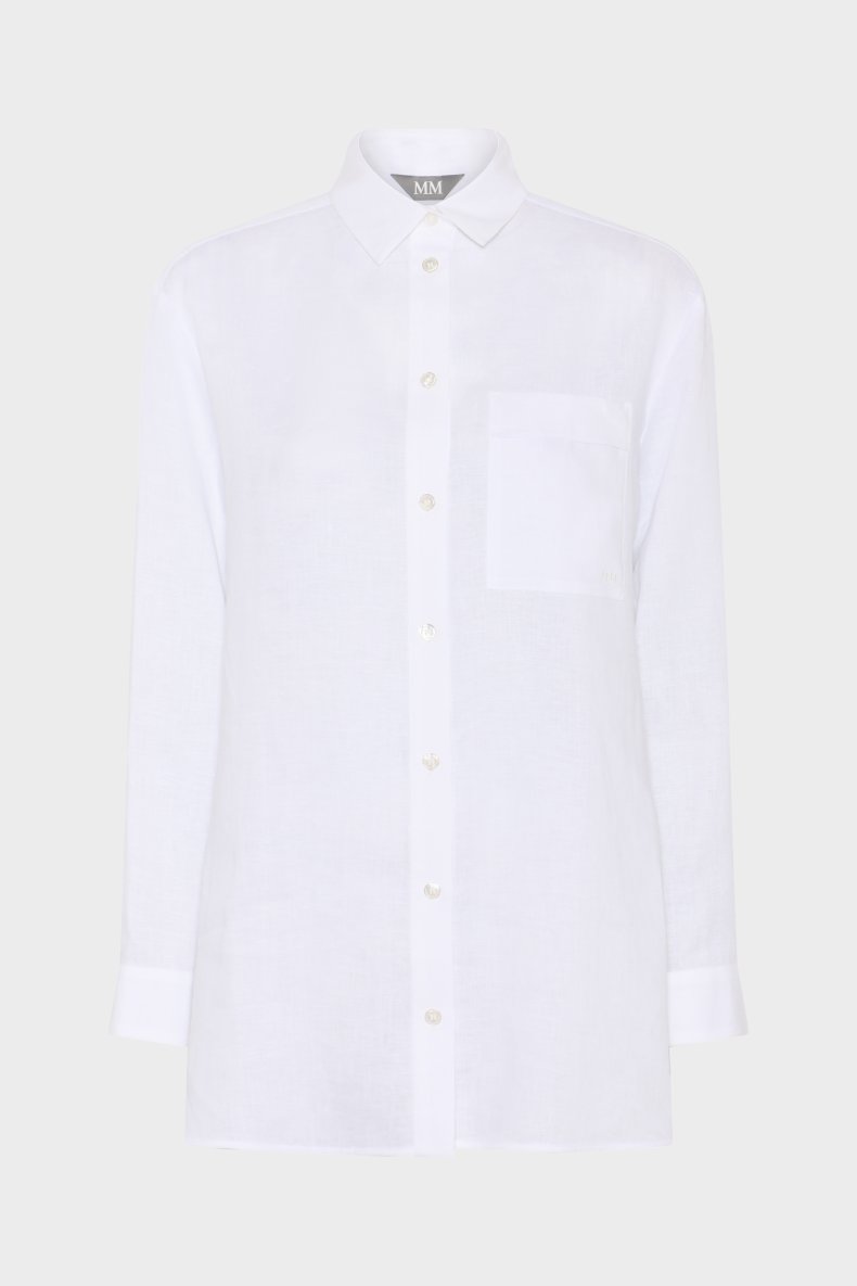 MAX MARA STOR SKJORTE H�R HVID