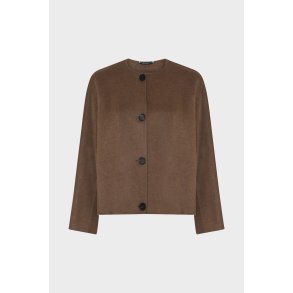 MAX MARA KORT ULD JAKKE BRUN