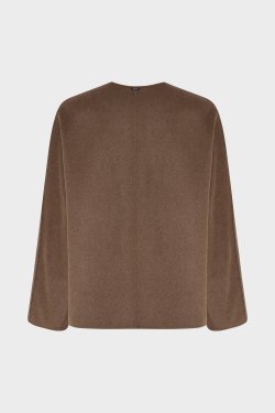 MAX MARA KORT ULD JAKKE BRUN