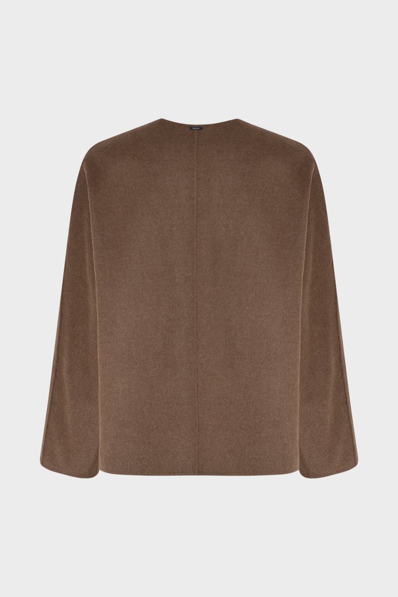 MAX MARA KORT ULD JAKKE BRUN