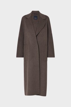 MAX MARA LANG ULD FRAKKE BRUN