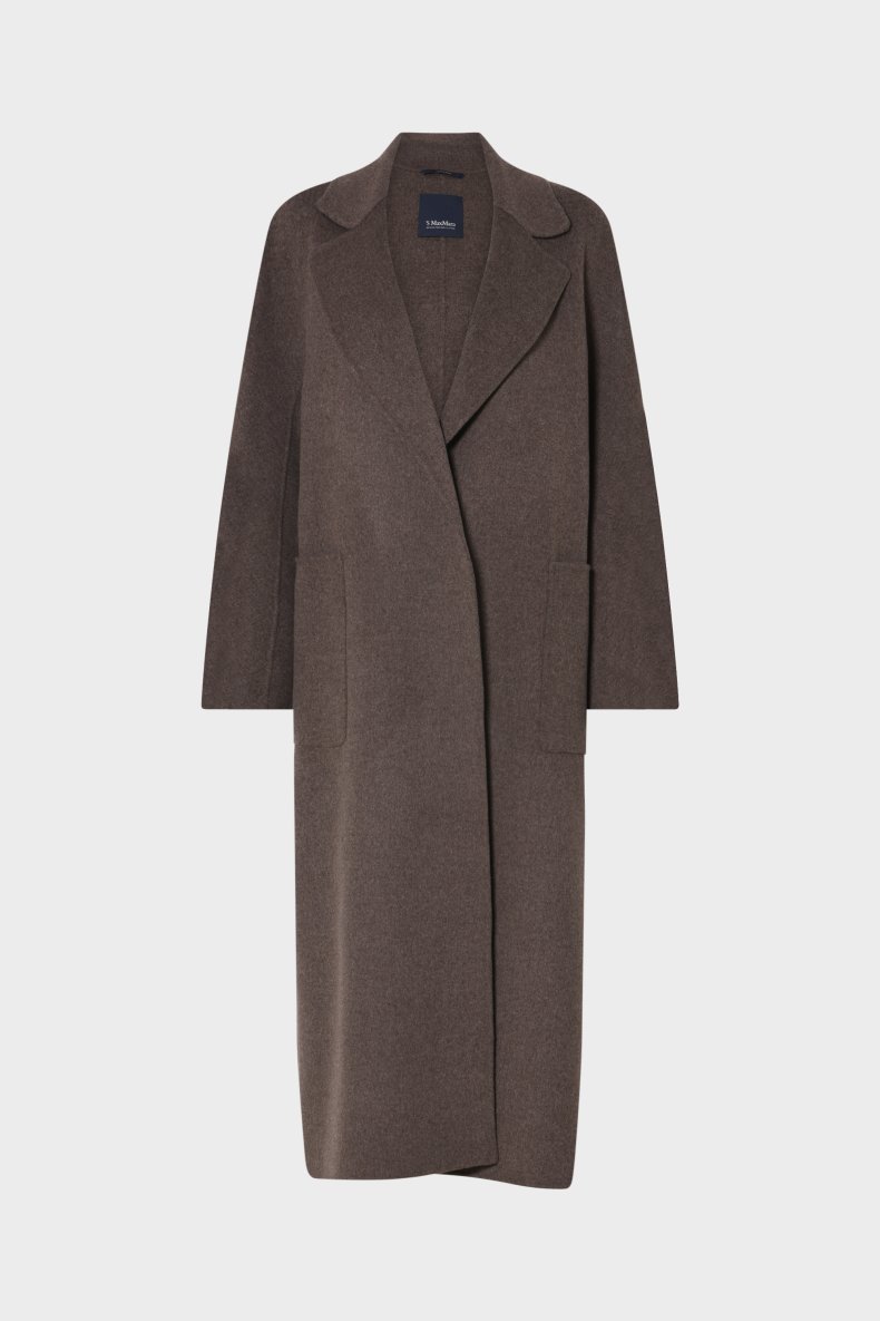 MAX MARA LANG ULD FRAKKE BRUN