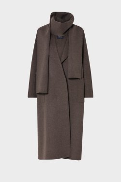 MAX MARA LANG ULD FRAKKE BRUN