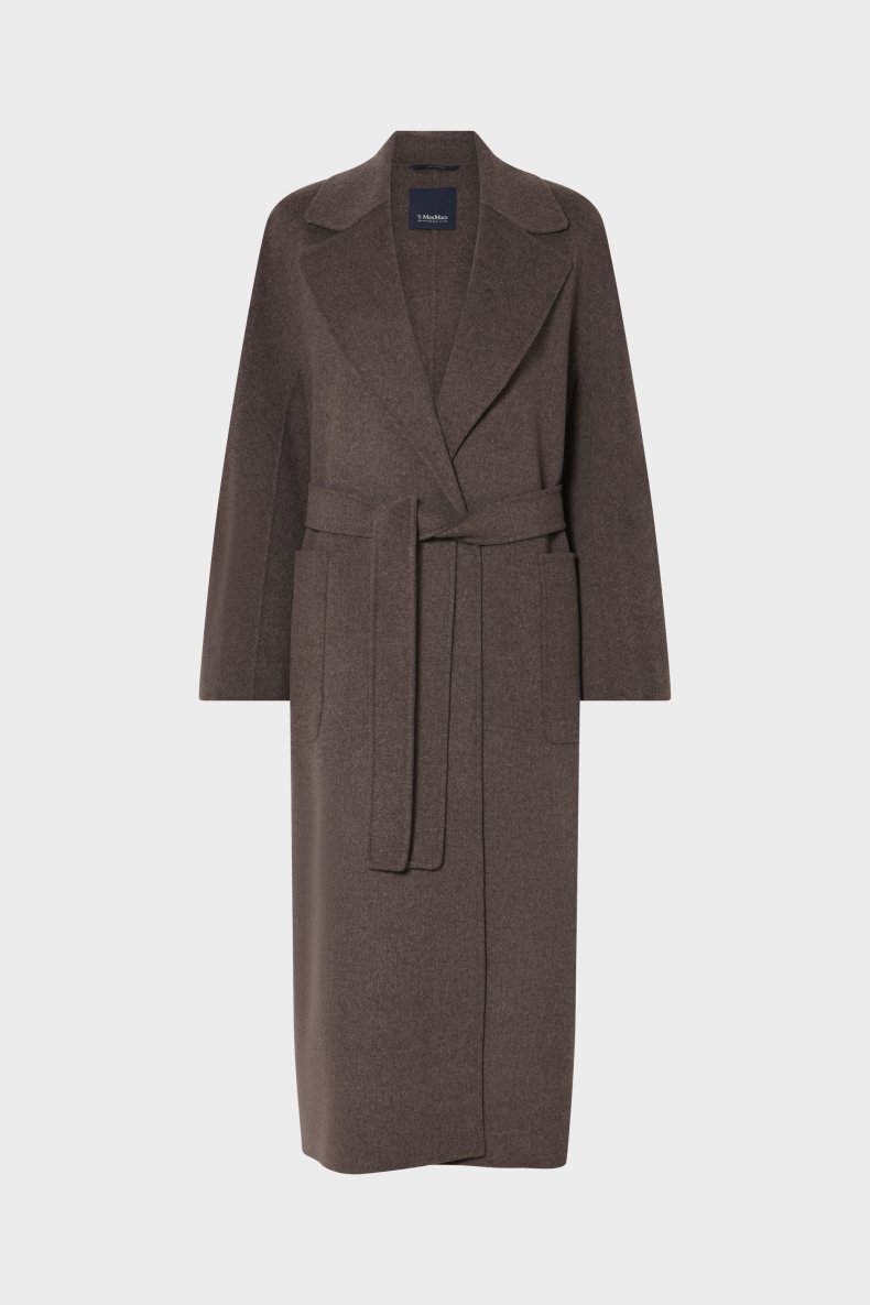 MAX MARA LANG ULD FRAKKE BRUN