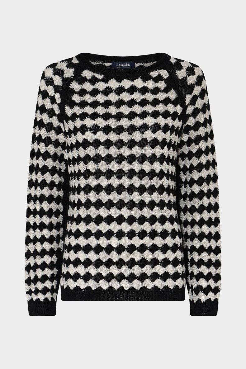 MAX MARA STRIK SORT/HVID