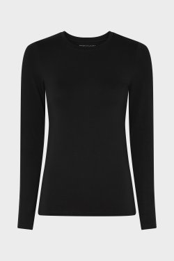 MAJESTIC T-SHIRT LANGT RME SORT