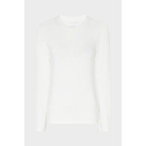 MAJESTIC T-SHIRT LANGT RME HVID