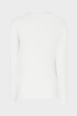 MAJESTIC T-SHIRT LANGT RME HVID