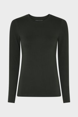 MAJESTIC T-SHIRT LANGT RME GRN