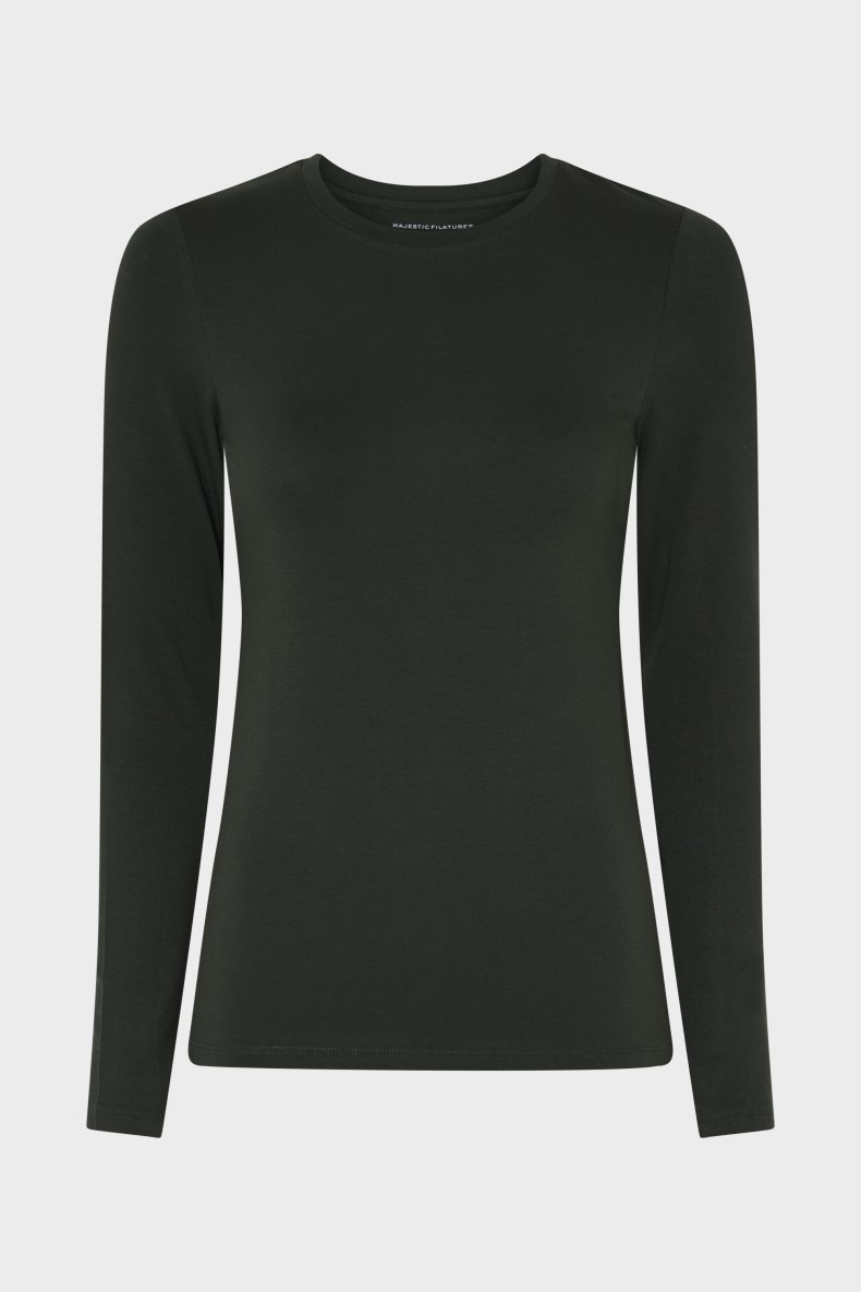 MAJESTIC T-SHIRT LANGT RME GRN