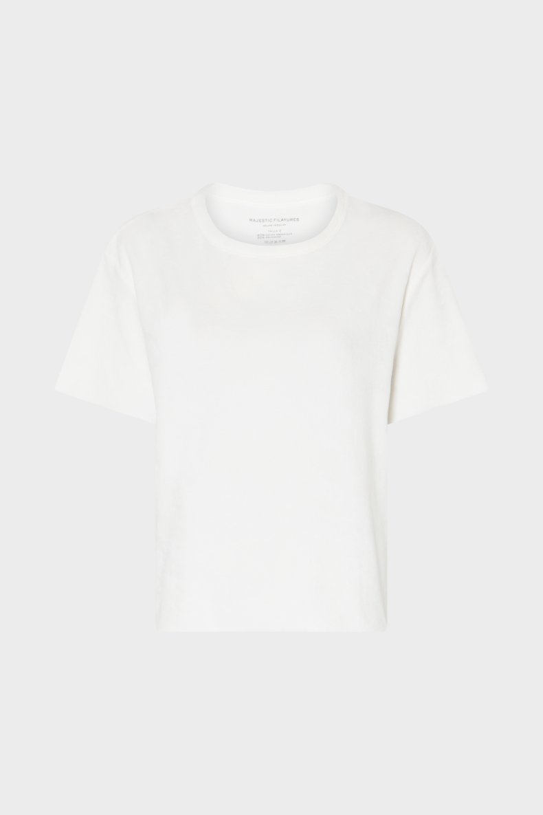 MAJESTIC T-SHIRT FROTT� HVID