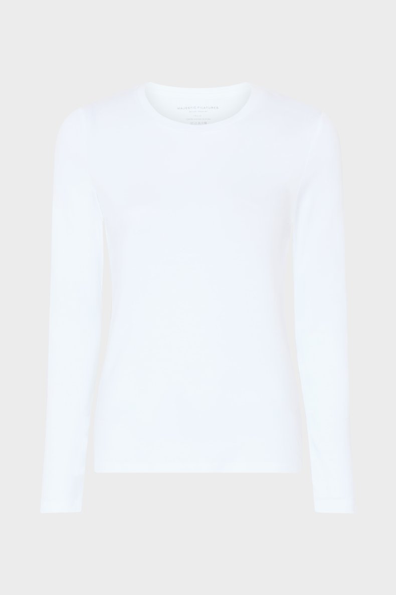 MAJESTIC T-SHIRT MED LANGT �RME