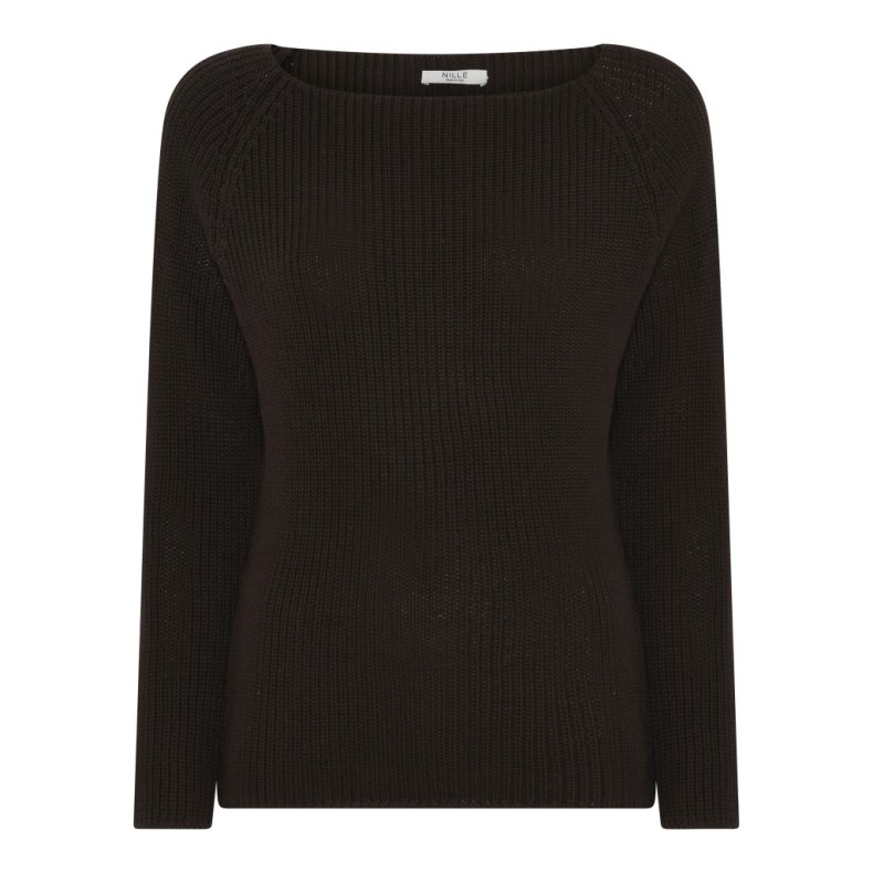 NILLE BOMULDS STRIK BRUN