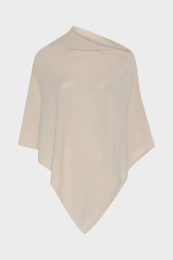 NILLE CASHMERE PONCHO LYS SAND