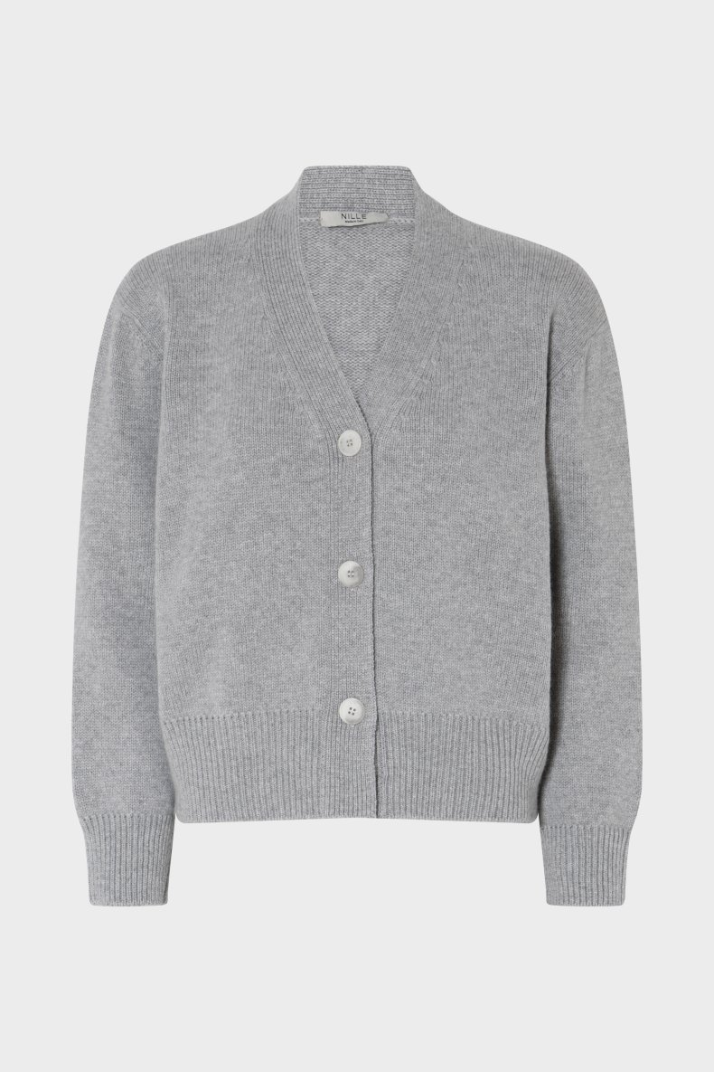 NILLE CHUNKY CARDIGAN LYS GR