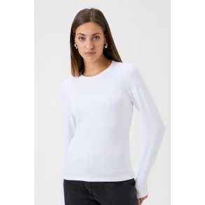 ELISE GUG T-SHIRT MED LANGT RME HVID