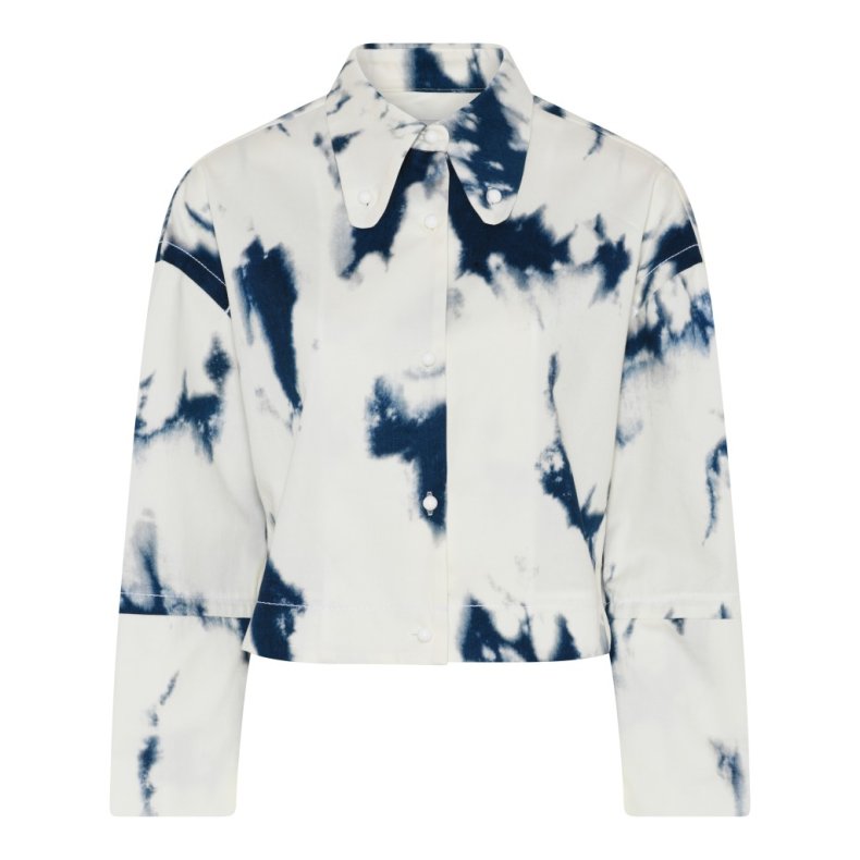 ODEEH JAKKE KORT BL/CREME