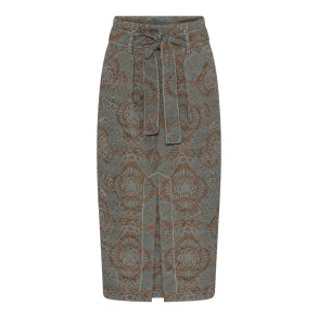 ODEEH BROKADE NEDERDEL GRN/BRUN