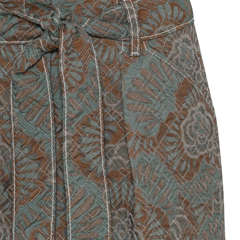 ODEEH BROKADE NEDERDEL GRN/BRUN