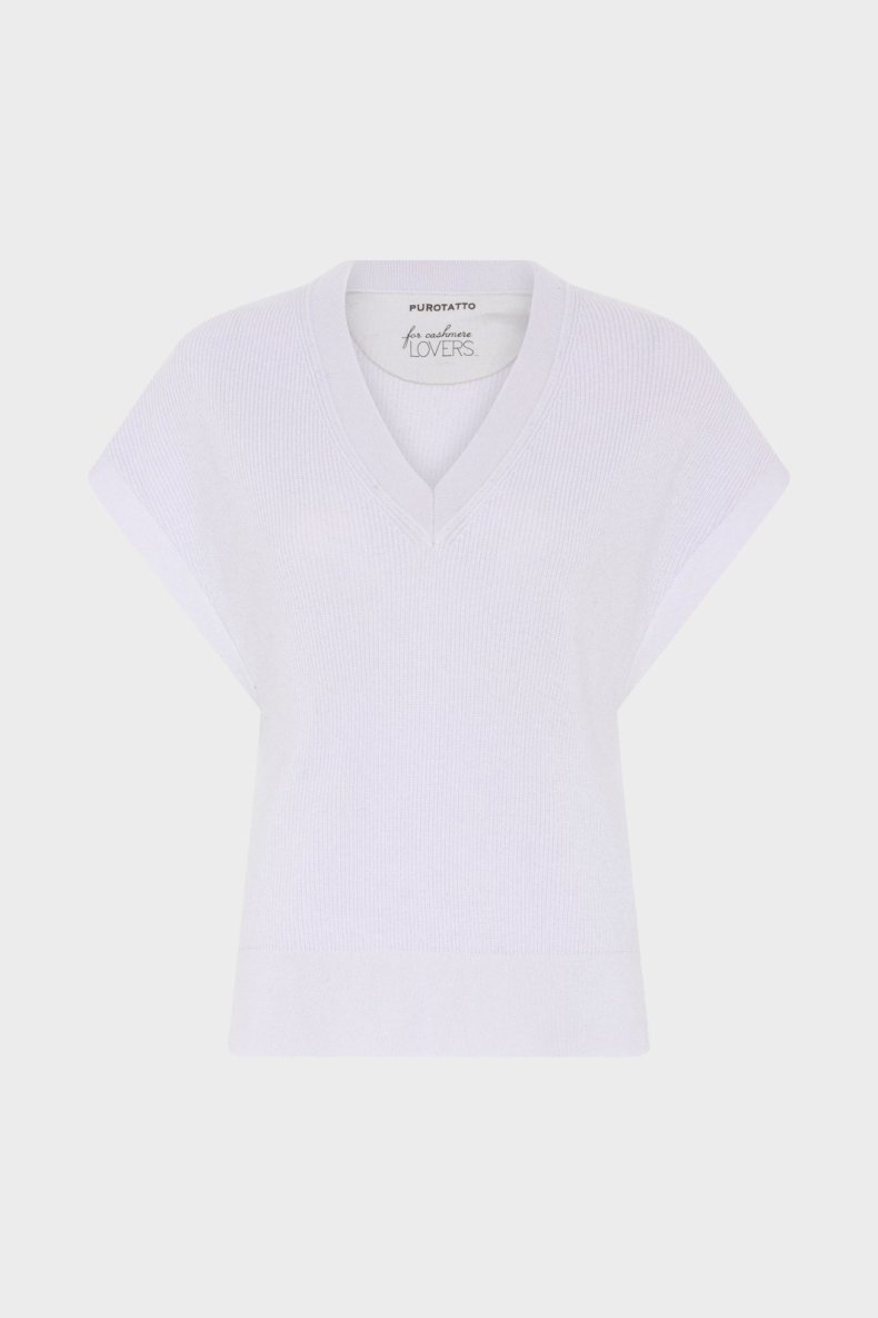 PUROTATTO CASHMERE STRIK VEST BLGR