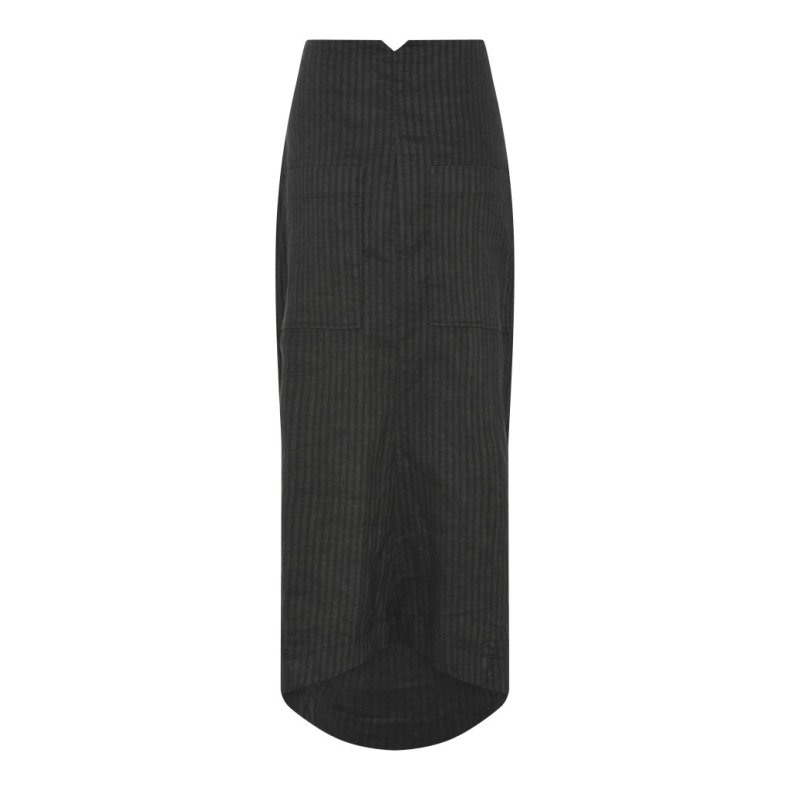 RUNDHOLZ NEDERDEL STRIBET SORT/BRUN