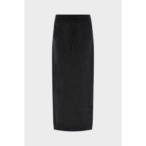 SARAH PACINI LANG STRIK NEDERDEL SORT