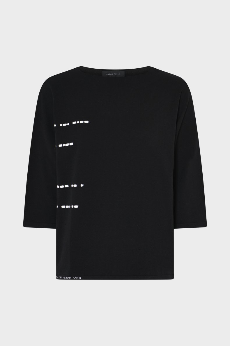 SARAH PACINI STRIK SORT M. HVID