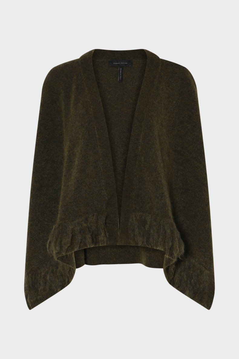 SARAH PACINI CARDIGAN OLIVEN