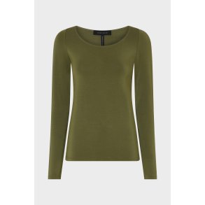 SARAH PACINI T-SHIRT LANGT �RME GR�N