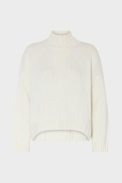 WARM ME CASHMERE STRIK HVID