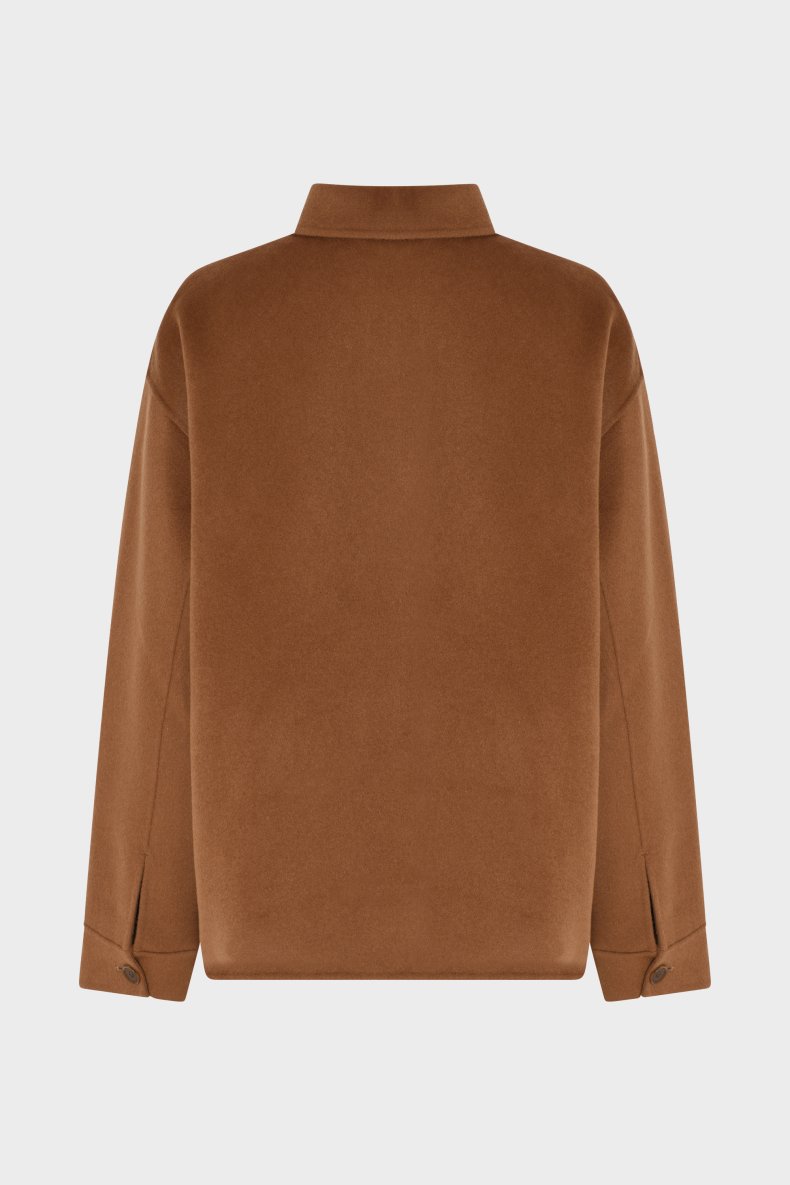 ASPESI KORT ULD JAKKE CAMEL