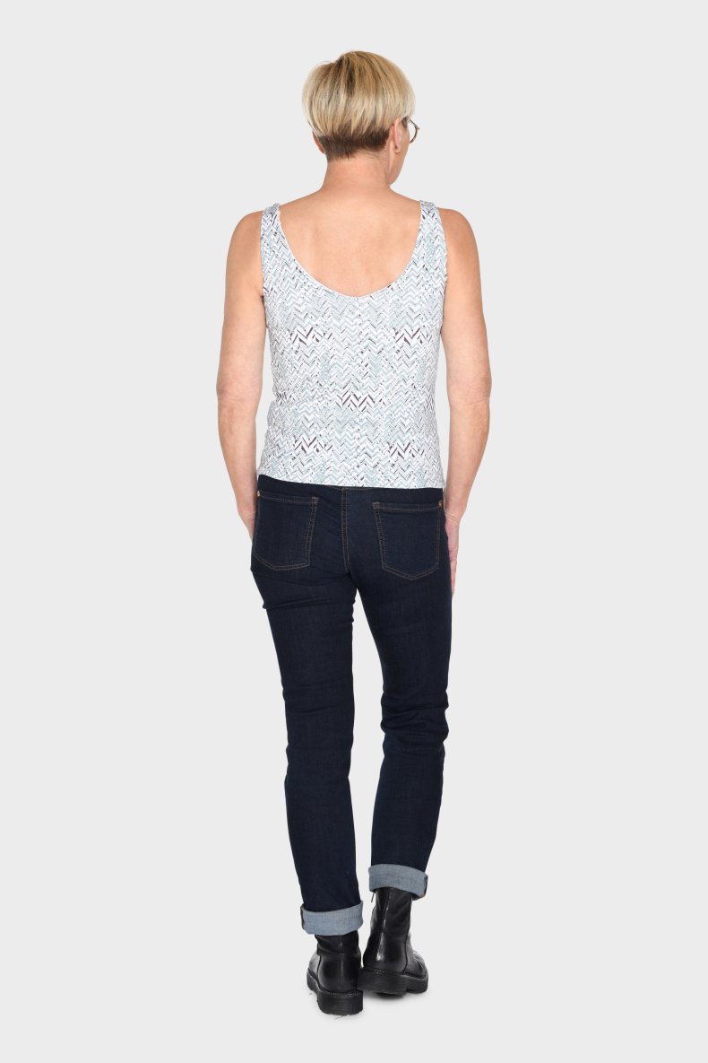 ELISE GUG TOP SMAL STROP PRINT