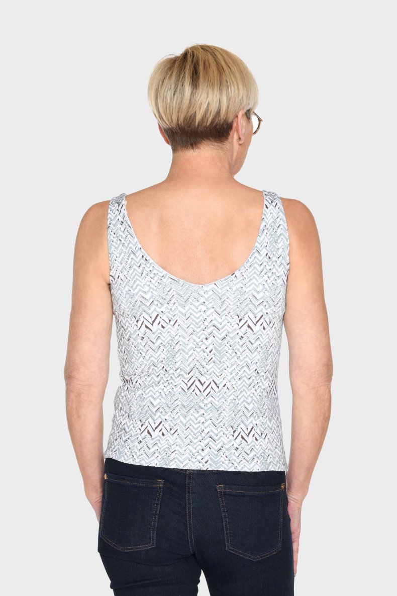 ELISE GUG TOP SMAL STROP PRINT