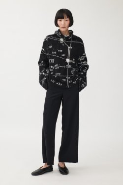 ANNETTE GRTZ CASHMERE STRIK ASTRO SORT/HVID