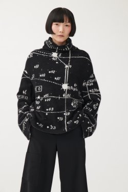 ANNETTE GRTZ CASHMERE STRIK ASTRO SORT/HVID