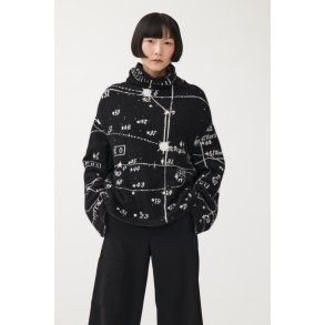 ANNETTE GRTZ CASHMERE STRIK ASTRO SORT/HVID