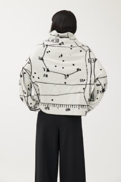 ANNETTE GRTZ CASHMERE STRIK ASTRO SORT/HVID