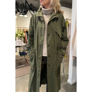 ASPESI COTTON COAT LANG ARMY